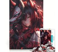 1000 Piece Jigsaw Puzzle for Teenagers Anime Samurai Assassin, Relax Games, Fun Activities at Home, Great Gift for Gaming 38x26cm
