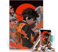 1000 Piece Jigsaw Puzzle for teenagers Anime Samurai with Swords Lustige Spiele Geschenke für Freunde und Familie38x26cm
