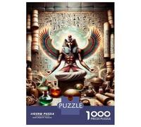 1000 Piece Jigsaw Puzzle for Teenagers Anu gyptian God Statue Jigsaws for Adults Relaxing Games Precision Cutting Christmas Birthday Gifts 38x26cm/1000pcs