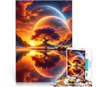 1000 Piece Jigsaw Puzzle for teenagers Astral Sunset Dreamscape Familienspaß eignet sich ideal als Geschenk für die ganze Familie38x26cm