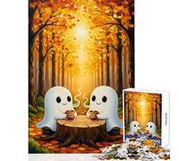 1000 Piece Jigsaw Puzzle for Teenagers Autumn Ghosts Coffee Break 1000 Piece Jigsaw Educational Toy Great Gifts for Games A Work of Art (50x75cm)