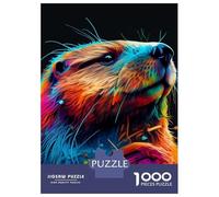 1000 Piece Jigsaw Puzzle for Teenagers Beaver Colorful Adult Puzzles Fun Games Difficult Challenge Challenging Game Gifts 70x50cm/1000pcs