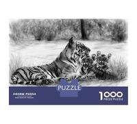 1000 Piece Jigsaw Puzzle for Teenagers Bengal Tigers Puzzle for Adults DIY Toys Difficult Hard Fun at Home Activities, 70x50cm/1000pcs