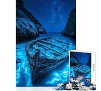 1000 Piece Jigsaw Puzzle for Teenagers Bioluminescent Phantom Wreckage Fun Games Difficult Challenge DIY Toys Artists' Collection, Fine Arts (38X52CM)