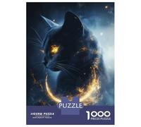 1000 Piece Jigsaw Puzzle for Teenagers Black Magic Cat Adult Jigsaw Fun Games Presents for Women Unique Birthday And Xmas Gifts 70x50cm/1000pcs