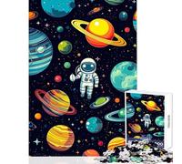 1000 Piece Jigsaw Puzzle for Teenagers Boy Galactic Explorers DIY Toys Birthday Gifts Brain Teaser Game Suitable for Desktop Decoration Size 50x75cm