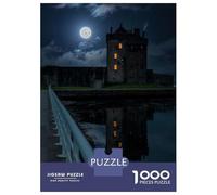 1000 Piece Jigsaw Puzzle for Teenagers Broughty Ferry Castle Adult Puzzles Fun Games Difficult Challenge Challenging Game Gifts 38x26cm/1000pcs