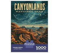1000 Piece Jigsaw Puzzle for Teenagers Canyonlands National Park Vintage Jigsaw Fun Games Difficult Challenge Unique Birthday And Xmas Gifts 70x50cm/1000pcs