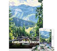 1000 Piece Jigsaw Puzzle for Teenagers Carpathian Forest, Romania 1000 Piece Jigsaw Educational Toy Great Gifts for Games A Work of Art (38x26cm)