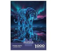 1000 Piece Jigsaw Puzzle for Teenagers Celestial Tiger Reflection Adult Jigsaw Family Games A Work of Art Unique Birthday And Xmas Gifts 38x26cm/1000pcs