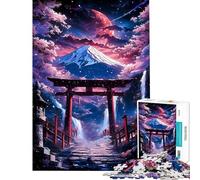 1000 Piece Jigsaw Puzzle for Teenagers Cherry Dream Torii Gate Jigsaw for Adults DIY Toys Analysis And Logic Challenging Game Gifts (Size 38x26cm)