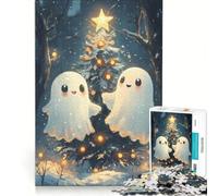 1000 Piece Jigsaw Puzzle for Teenagers Christmas Ghosts, Impossible Game, Parent-child Interaction, Challenging Game Gifts 38x52cm