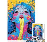 1000 Piece Jigsaw Puzzle for Teenagers Colorful Chaos Fun Games Difficult Challenge DIY Toys Artists' Collection, Fine Arts (38X26CM)