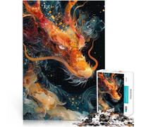 1000 Piece Jigsaw Puzzle for teenagers Cosmic Dragons Fury Handgeschwindigkeitswettbewerb Ein Kunstwerk38x26cm