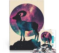 1000 Piece Jigsaw Puzzle for teenagers Cosmic Mountain Goat Lernspiele Heimdekoration Lernspiel für Geburtstag, Weihnachten38x26cm