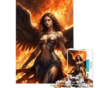 1000 Piece Jigsaw Puzzle for Teenagers Defiant Fallen Angel Help The Brain Exercise Birthday Present Toy Wall Decor for And from 14 Years And over (50x75cm)