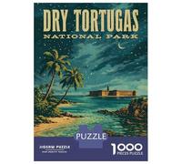 1000 Piece Jigsaw Puzzle for Teenagers Dry Tortugas National Park Vintage Jigsaw Fun Games Difficult Challenge Unique Birthday And Xmas Gifts 70x50cm/1000pcs