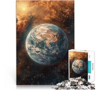 1000 Piece Jigsaw Puzzle for teenagers Earth from Space Stress Reliever Staycation Kill time Parent-child interaction 50x70cm