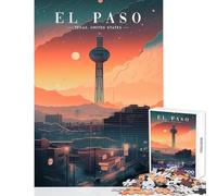 1000 Piece Jigsaw Puzzle for Teenagers El Paso Puzzle For Teenagers Enhance Memory Help The Brain Exercise Educational Family Game (38x52cm)