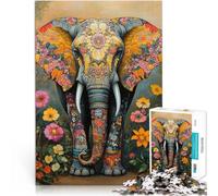 1000 Piece Jigsaw Puzzle for teenagers elephant art Learning Educational Toy 38x52cm deal as gifts for the whole family for Age 14