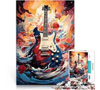 1000 Piece Jigsaw Puzzle for teenagers Epic Guitar Resonance Mustermontage Wanddekoration Einzigartige Geburtstags- und Weihnachtsgeschenke50x70cm