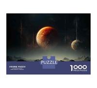 1000 Piece Jigsaw Puzzle for Teenagers Exoplanet Landscape Alien Worlds Jigsaws for Adults Relaxing Games Precision Cutting Christmas Birthday Gifts 38x26cm/1000pcs