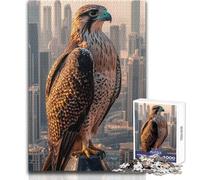 1000 Piece Jigsaw Puzzle for Teenagers Falcon Over Dubai Ideal Stress Relief Leisure Activity Ultra Precise Cutting Craft Toy Size 38x52cm