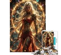 1000 Piece Jigsaw Puzzle for Teenagers Fantasy Warrior Woman with Swords Help The Brain Exercise Birthday Present Toy Wall Decor for And from 14 Years And over (50x75cm)