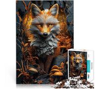 1000 Piece Jigsaw Puzzle for teenagers Fox in the Forest Analysis and logic 26x38cm Enhance love between couples for and Age 14
