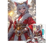 1000 Piece Jigsaw Puzzle for Teenagers Fox Spirit Mage Jigsaw for Adults Hands-on Game Wall Decoration Unique Birthday And Xmas Gifts (Size 50x75cm)