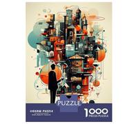 1000 Piece Jigsaw Puzzle for Teenagers Future Cityscape Urban Architecture Jigsaws for Adults Relaxing Games Precision Cutting Christmas Birthday Gifts 70x50cm/1000pcs