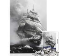 1000 Piece Jigsaw Puzzle for Teenagers Ghostly Ship Puzzle For Teenagers Enhance Memory Help The Brain Exercise Educational Family Game (50x75cm)
