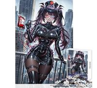 1000 Piece Jigsaw Puzzle for Teenagers Gothic Nurse Anime Art Fun Games Difficult Challenge DIY Toys Artists' Collection, Fine Arts (38X52CM)