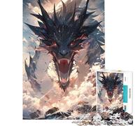 1000 Piece Jigsaw Puzzle for Teenagers Greatest Dragon Anime Fun Activities at Home Precision Cutting Relax Games for 14+ Puzzle Game Offered (50x75cm)