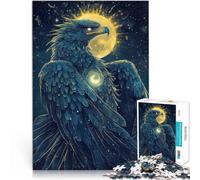 1000 Piece Jigsaw Puzzle for teenagers Harpy Eagle with Celestial Wings DIY-Spielzeug Künstlersammlung, Bildende Kunst75x50cm