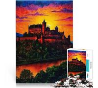 1000 Piece Jigsaw Puzzle for teenagers Heidelberg Castle Sunset Painting Lernspiele Wunschliste mit dem Weihnachtsmann50x70cm