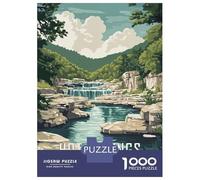 1000 Piece Jigsaw Puzzle for Teenagers Hot Springs National Park Adult Puzzles Fun Games Difficult Challenge Challenging Game Gifts 70x50cm/1000pcs