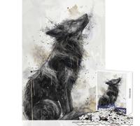 1000 Piece Jigsaw Puzzle for Teenagers Howling Essence Fun Games Difficult Challenge DIY Toys Artists' Collection, Fine Arts (38X52CM)