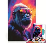 1000 Piece Jigsaw Puzzle for Teenagers Intellectual Primate, Educational Games, But Fun And Humorous, Unique Birthday And Gifts (38x52cm)