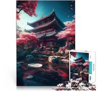 1000 Piece Jigsaw Puzzle for teenagers Japanese Garden Building Denkspiel Einzigartige Geburtstags- und Geschenkideen75x50cm