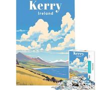 1000 Piece Jigsaw Puzzle for Teenagers Kerry Ireland Travel for Educational Game Challenge Toy Hands-on Game Perfect Decoration Gifts Birthday (Size 75x50cm)