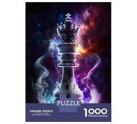 1000 Piece Jigsaw Puzzle for Teenagers King in Space Chess Jigsaw for Adults Anti-Stress Toys Birthday Present Christmas Birthday Gifts 38x26cm/1000pcs