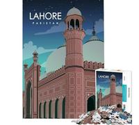 1000 Piece Jigsaw Puzzle for Teenagers Lahore Pakistan for Educational Game Challenge Toy Hands-on Game Perfect Decoration Gifts Birthday (Size 75x50cm)