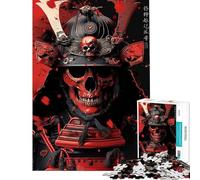 1000 Piece Jigsaw Puzzle for Teenagers Legendary Blood Samurai Jigsaw for Adults Brain Teaser Game A Work of Art Christmas Birthday Gifts (Size 50x75cm)