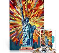 1000 Piece Jigsaw Puzzle for teenagers Liberty Picasso Cubism Art Pattern assembly Fun at Home Activities, Birthday Present,Travel Gifts, 50x70cm