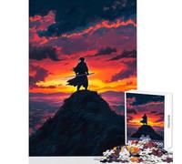 1000 Piece Jigsaw Puzzle for Teenagers Lone Samurai at Sunset Puzzle For Teenagers Enhance Memory Help The Brain Exercise Educational Family Game (50x75cm)