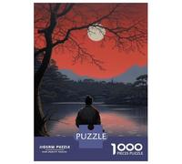 1000 Piece Jigsaw Puzzle for Teenagers Lonely Japanese Painting Adult Jigsaw Family Games A Work of Art Unique Birthday And Xmas Gifts 52x38cm/1000pcs