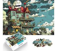 1000 Piece Jigsaw Puzzle for teenagers Mad House V2 für Lernspiel-Herausforderungsspielzeug Für Paare geeignet52x38cm