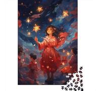 1000 Piece Jigsaw Puzzle for Teenagers Magical Night Sky Celebration Puzzles for Adults DIY Toys Hand Speed Race Unique Birthday And Xmas Gifts 70x50cm/1000pcs