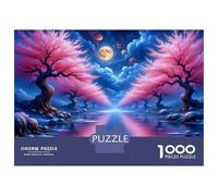1000 Piece Jigsaw Puzzle for Teenagers Magical Night Sky Reflections Teenager Puzzles Brain Teaser Game Enhance Memory Fun at Home Activities, 70x50cm/1000pcs